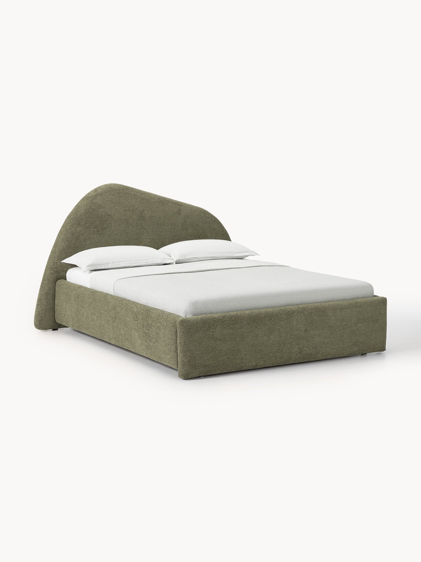 Garzoli Upholstered Bed in Bouclé