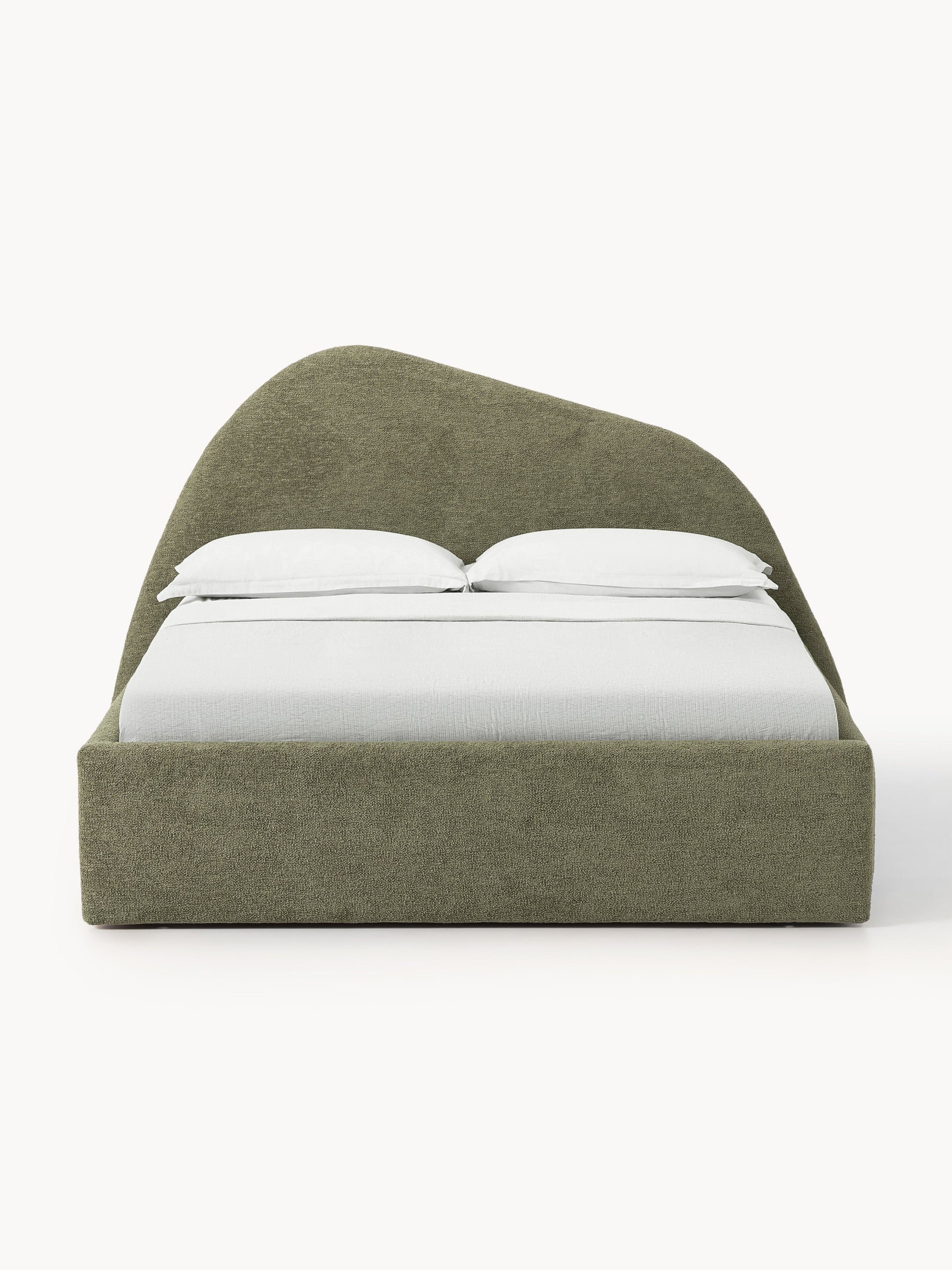 Garzoli Upholstered Bed in Bouclé