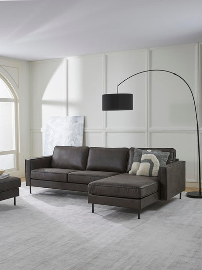 Huntabri Corner Sofa in Leather (3-Seater)