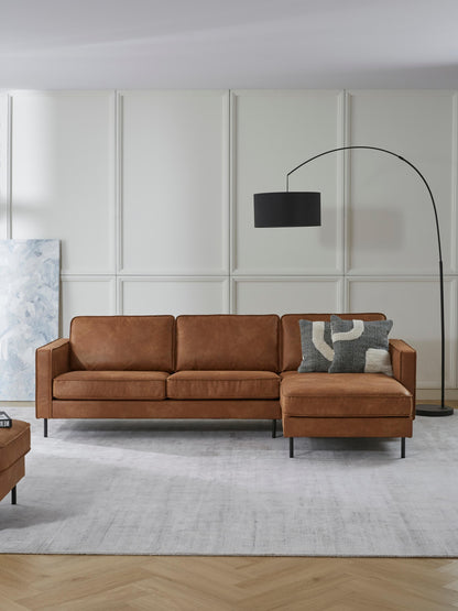 Huntabri Corner Sofa in Leather (3-Seater)