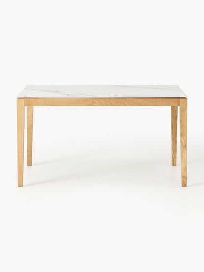 Jacovetti Dining Table with Marble-Look Tabletop, in Various Sizes