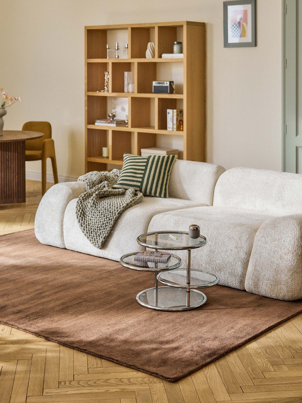Janoveta Viscose Rug, Hand-Woven