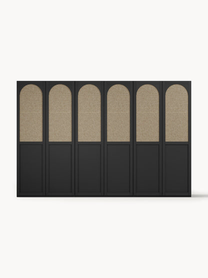 Jeanbrisa Modular Hinged-Door Wardrobe, 300 cm Wide, in Various Sizes