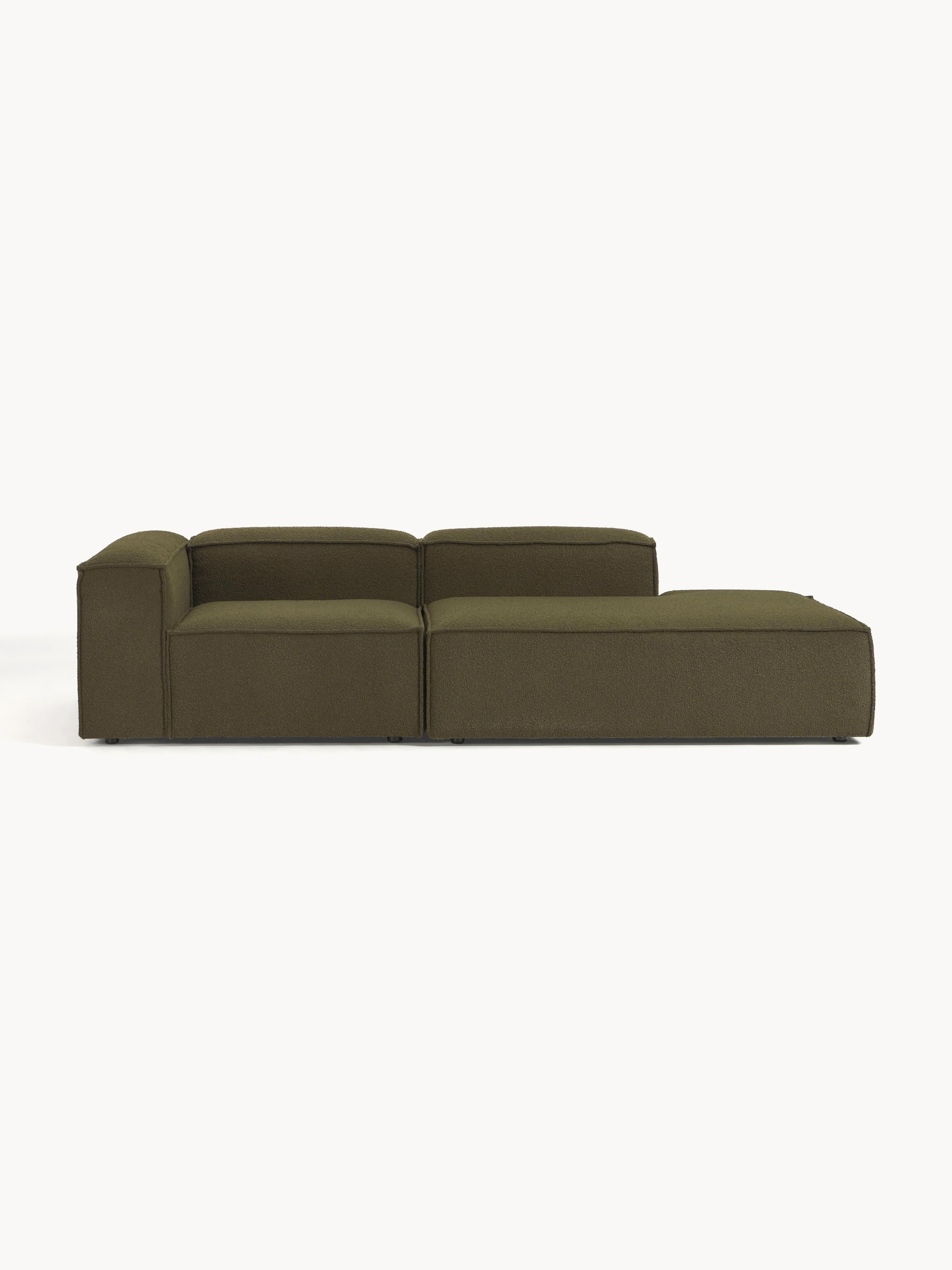 Lenvarro Bouclé Modular Ottoman