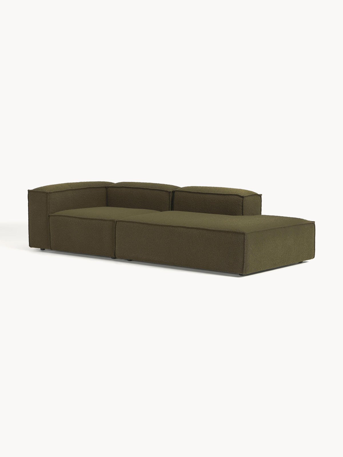Lenvarro Bouclé Modular Ottoman