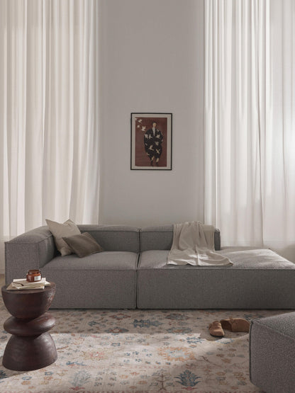 Lenvarro Bouclé Modular Ottoman
