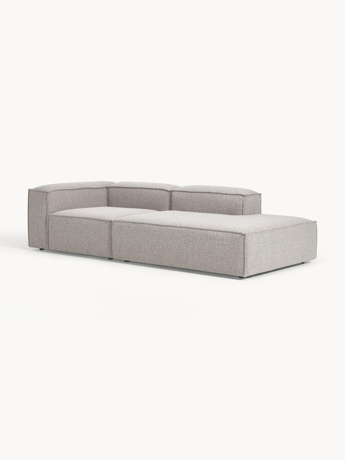 Lenvarro Bouclé Modular Ottoman