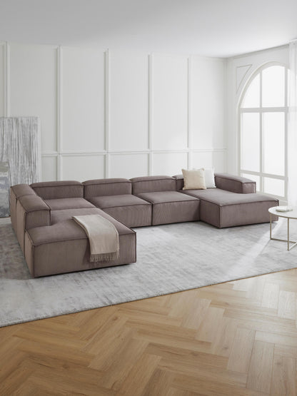 Lenvarro Corduroy Ottoman Corner Module