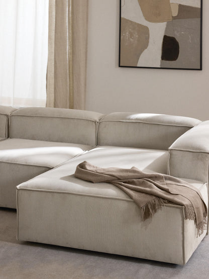 Lenvarro Corduroy Ottoman Corner Module