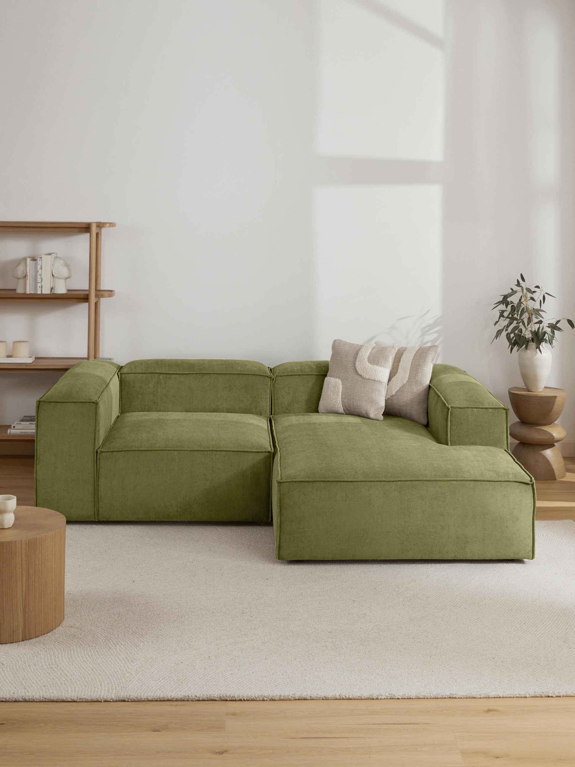 Lenvarro Corduroy Ottoman Corner Module