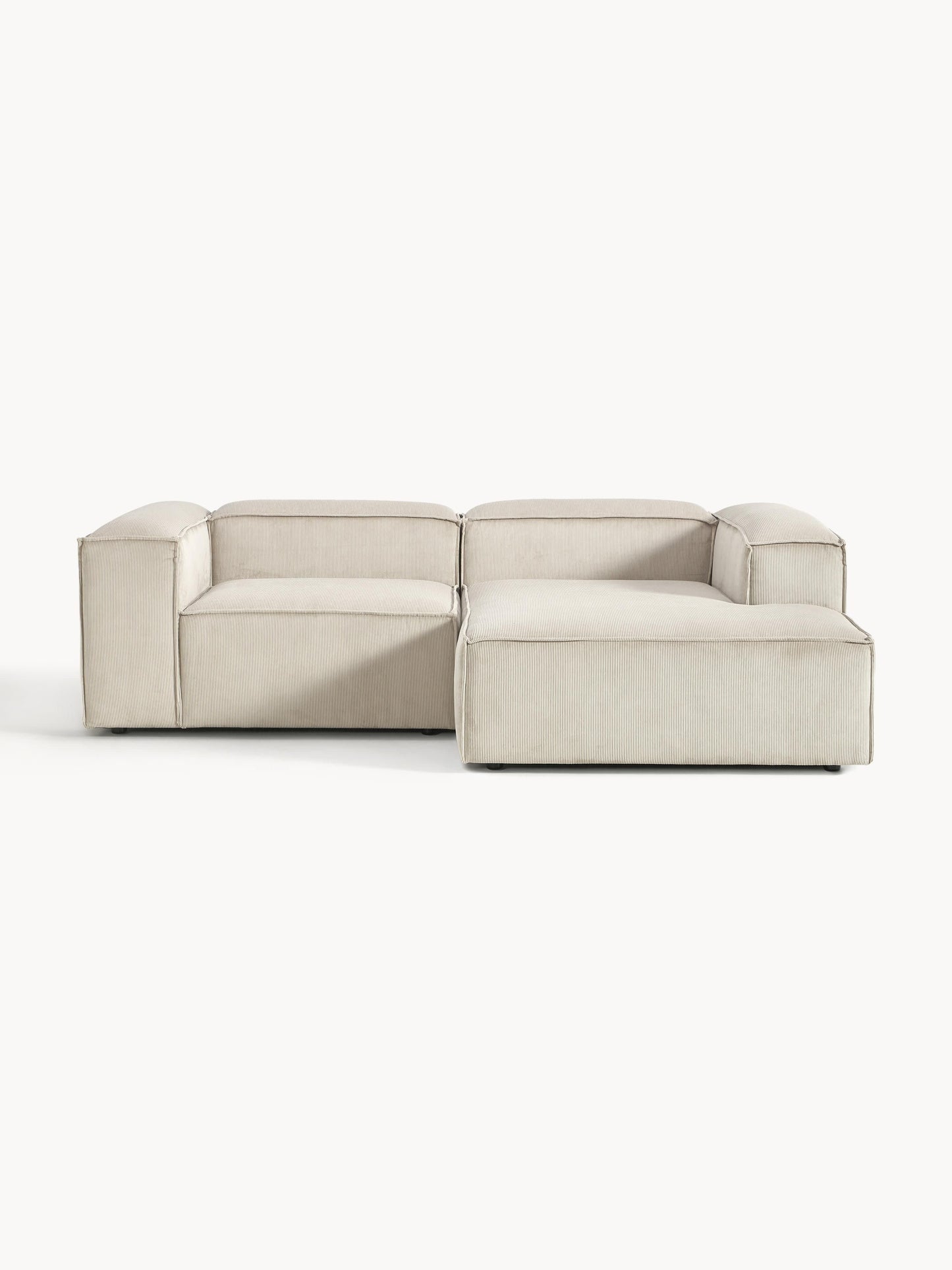 Lenvarro Modular Corduroy Corner Sofa (2-Seater)