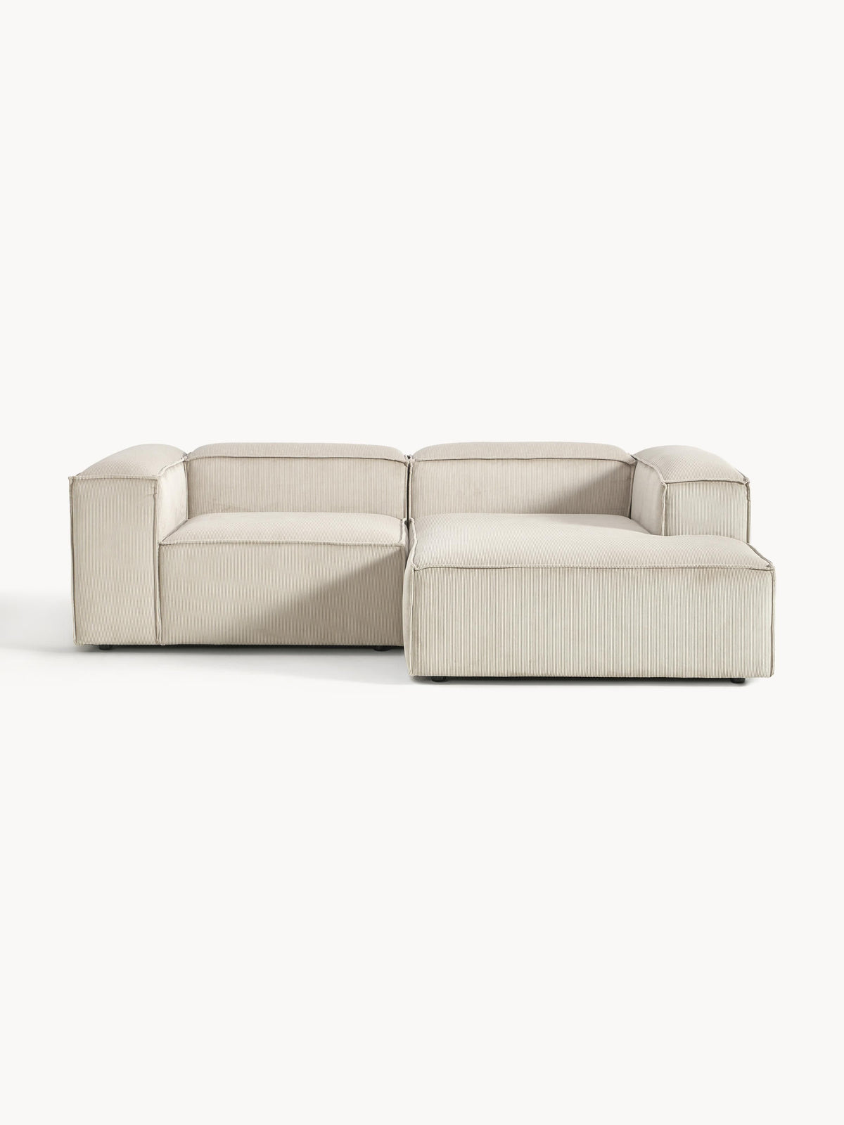 Lenvarro Modular Corduroy Corner Sofa (2-Seater)