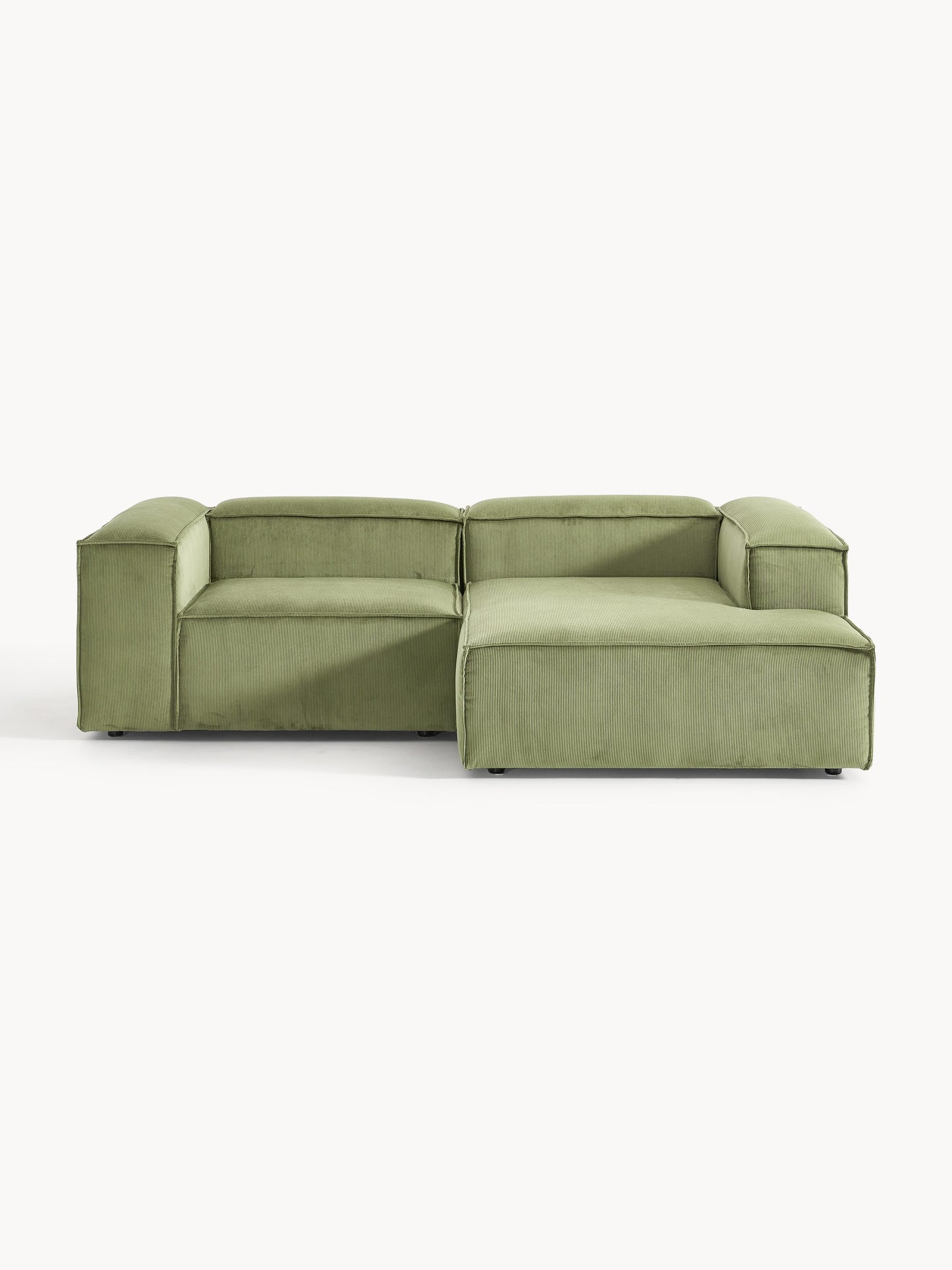 Lenvarro Modular Corduroy Corner Sofa (2-Seater)