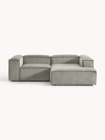 Lenvarro Modular Corduroy Corner Sofa (2-Seater)
