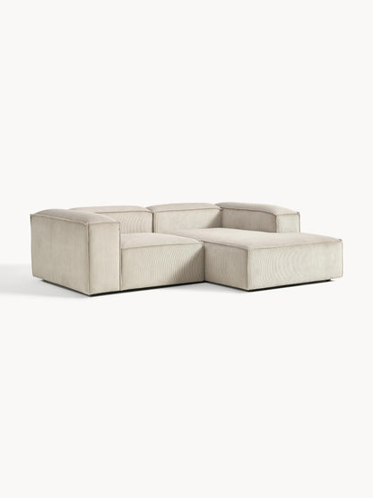 Lenvarro Modular Corduroy Corner Sofa (2-Seater)