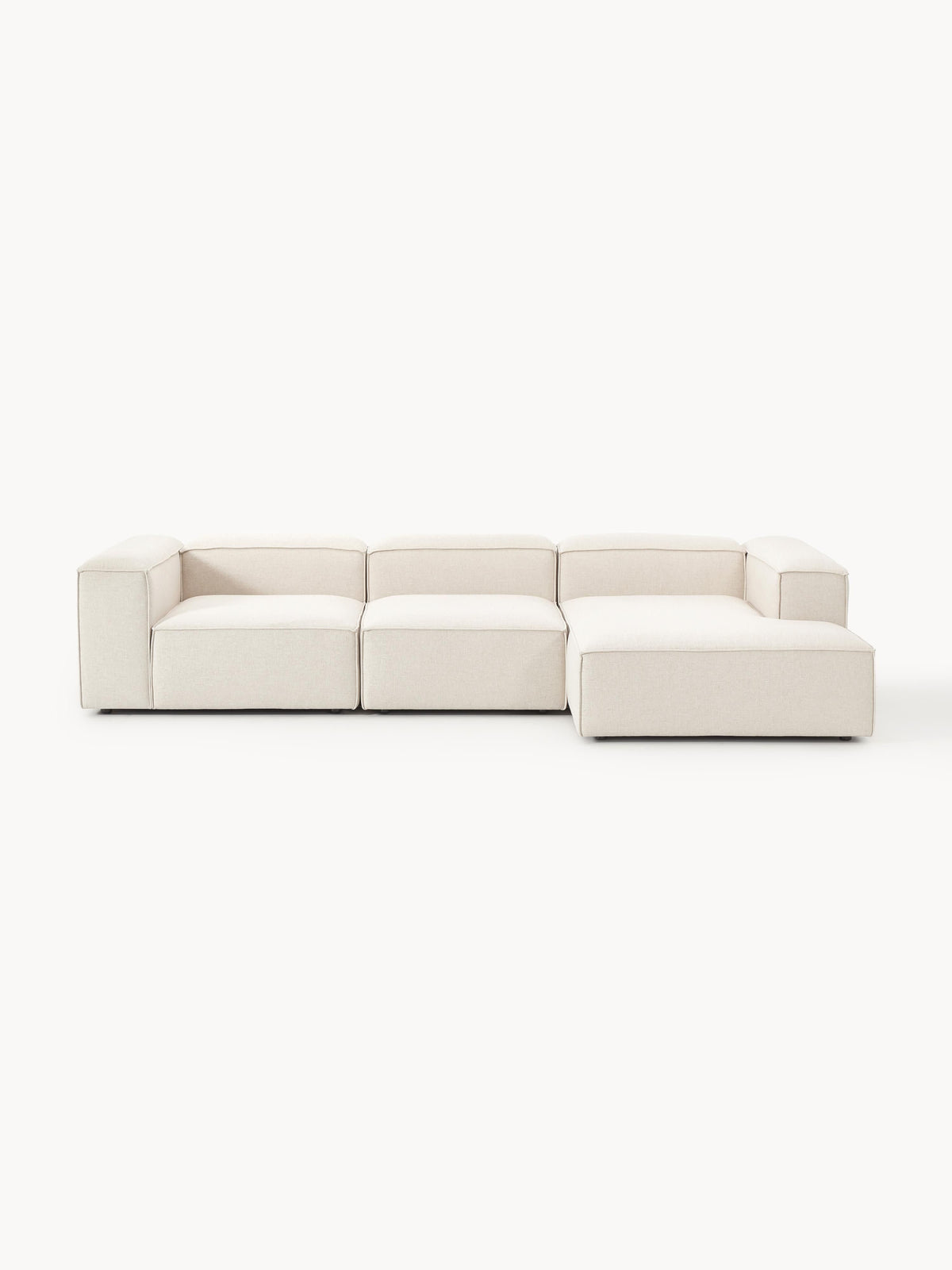 Lenvarro Modular Corner Sofa (4-Seater) in Linen Blend