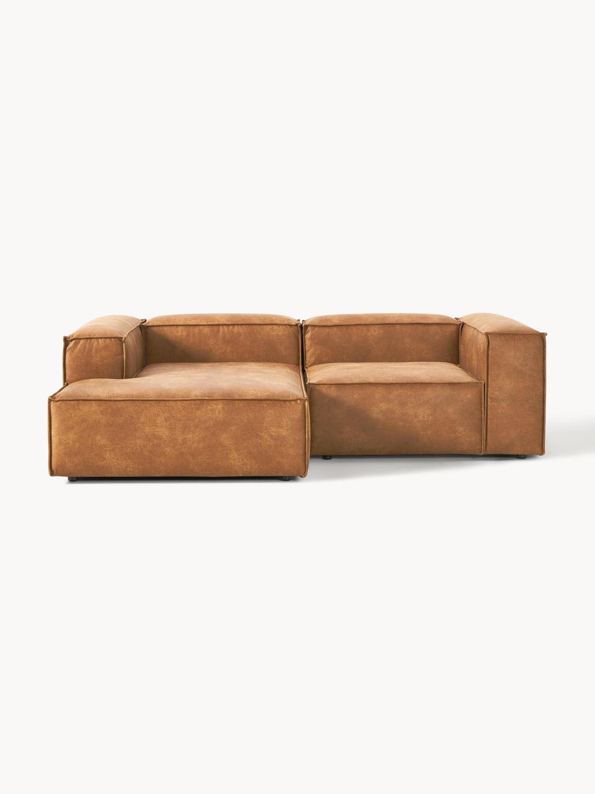 Lenvarro Modular Leather Corner Sofa (2-Seater)