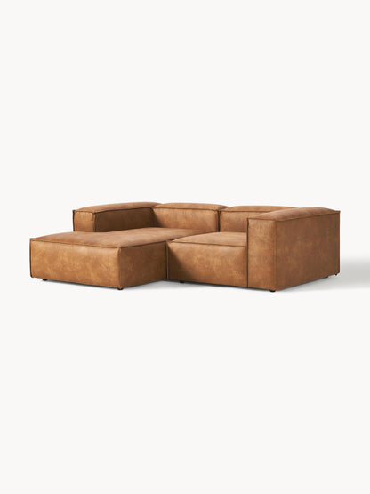 Lenvarro Modular Leather Corner Sofa (2-Seater)