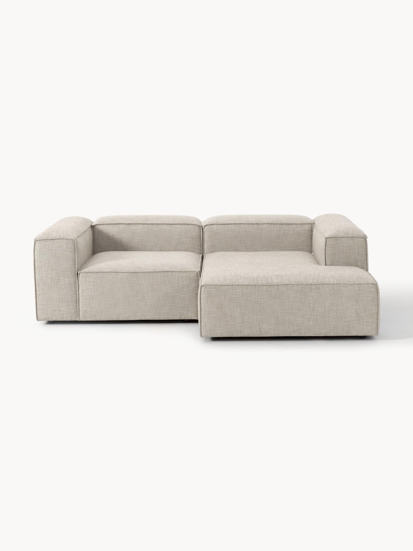 Lenvarro Modular Linen Blend Corner Sofa (2-Seater)