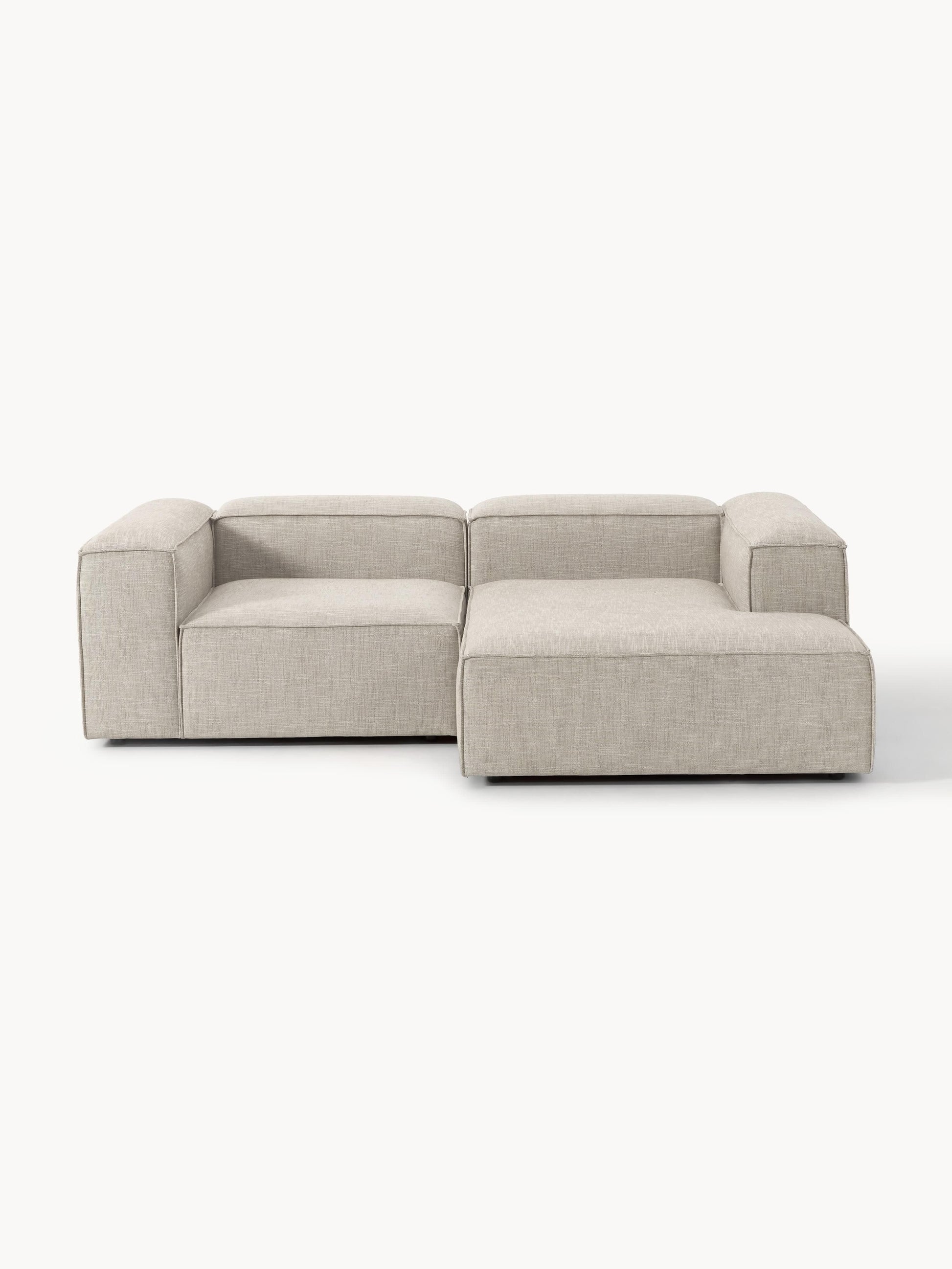 Lenvarro Modular Linen Blend Corner Sofa (2-Seater)