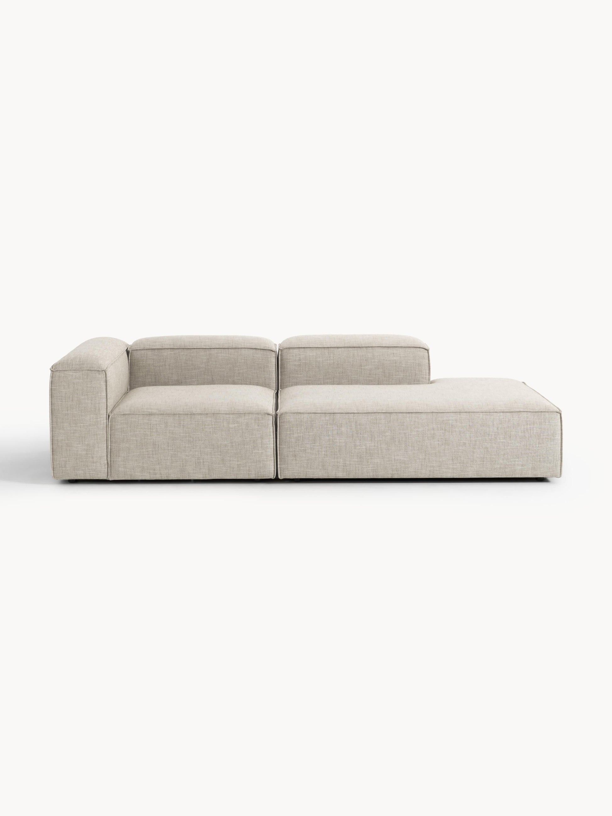 Lenvarro Modular Ottoman in Linen Blend