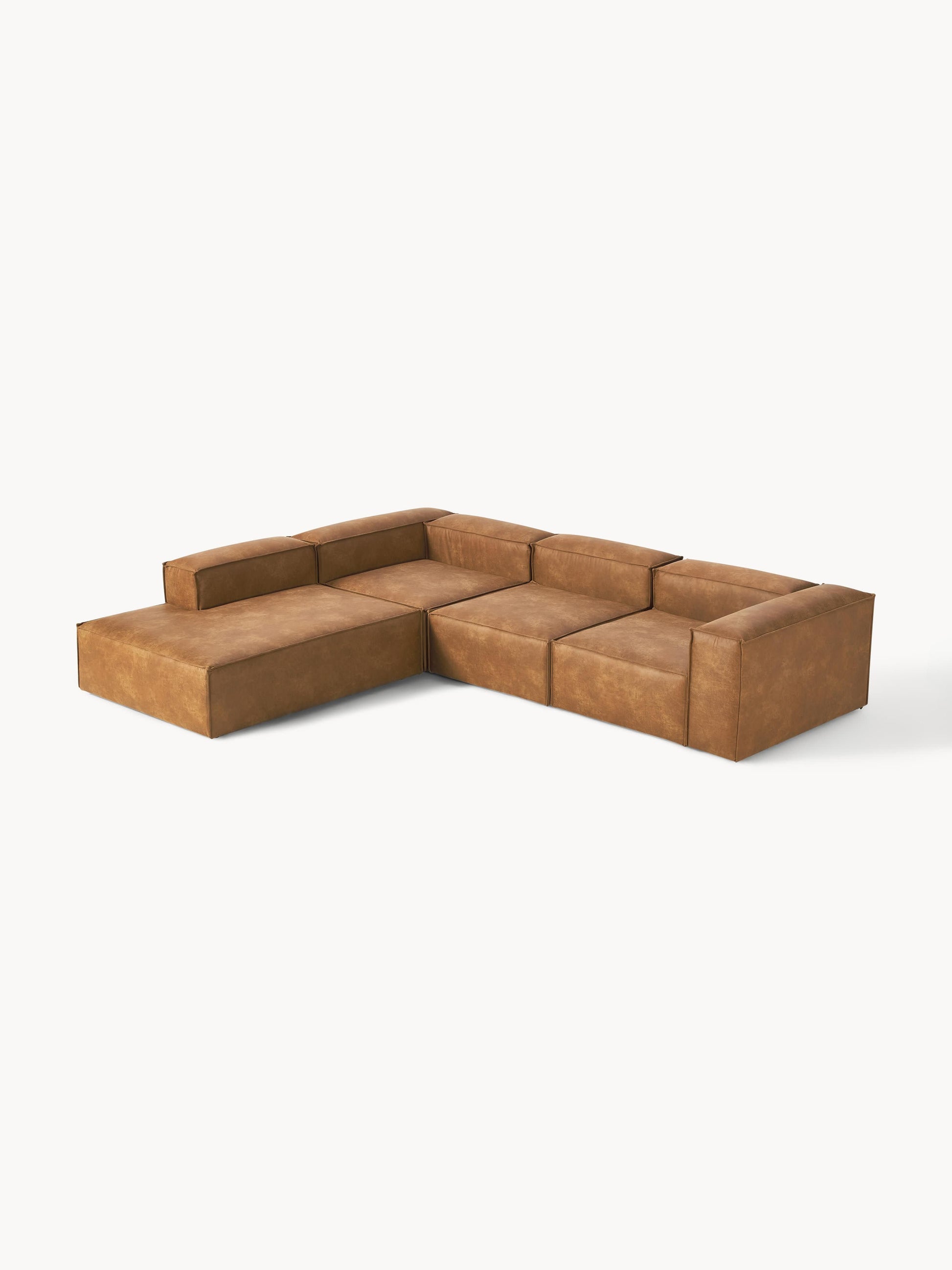 Lenvarro Modular XL Corner Sofa (4-Seater) in Leather