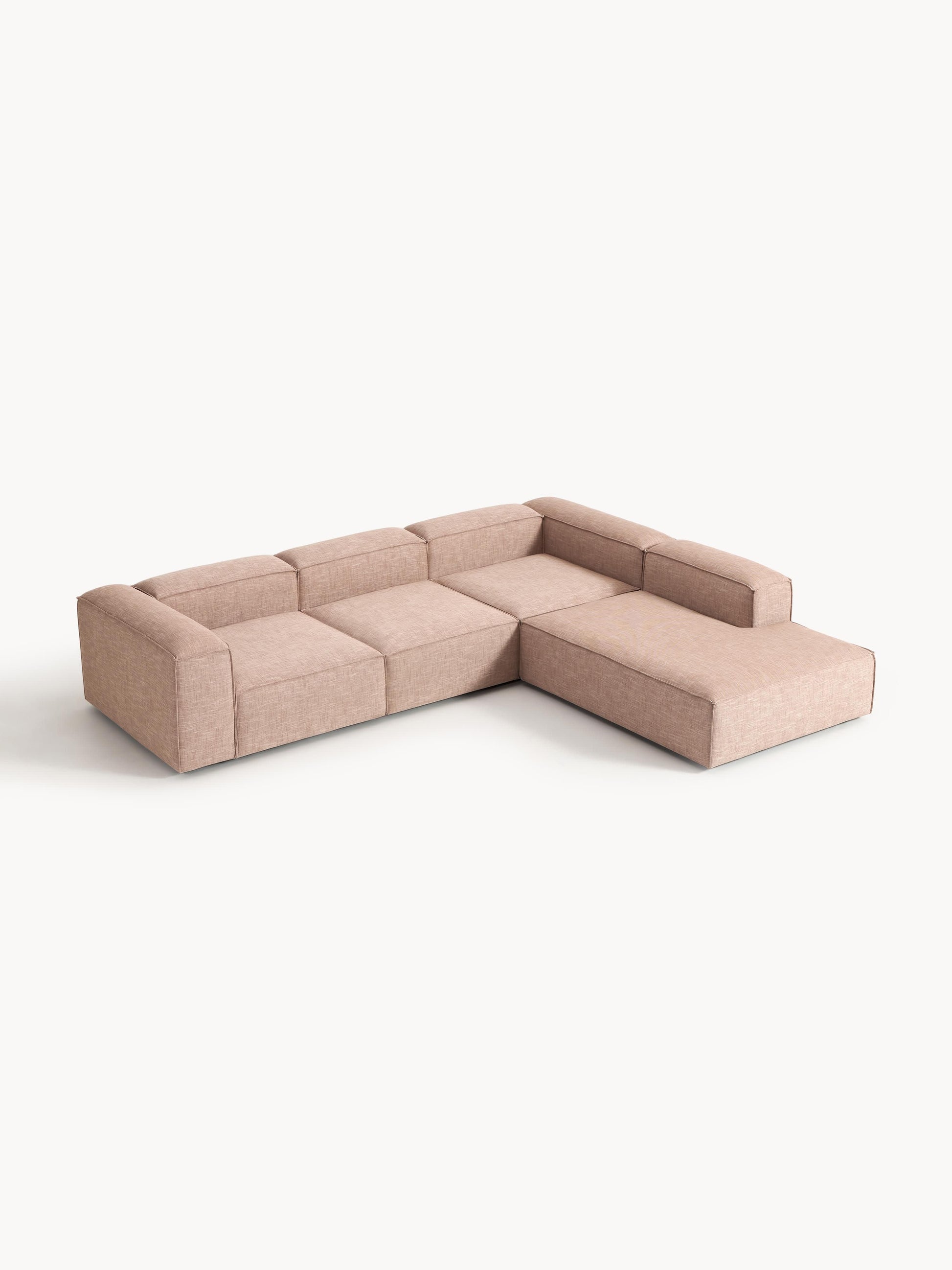 Lenvarro Modular XL Corner Sofa (4-Seater) in Linen Blend