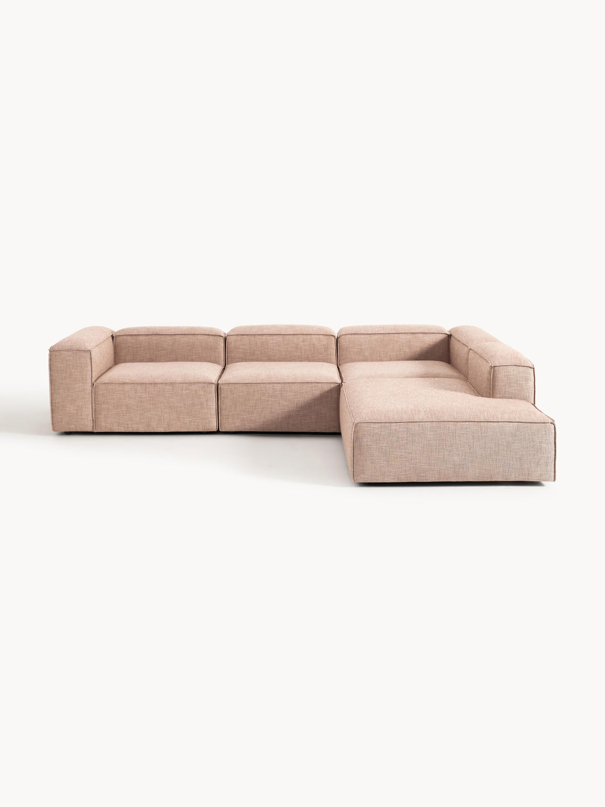 Lenvarro Modular XL Corner Sofa (4-Seater) in Linen Blend