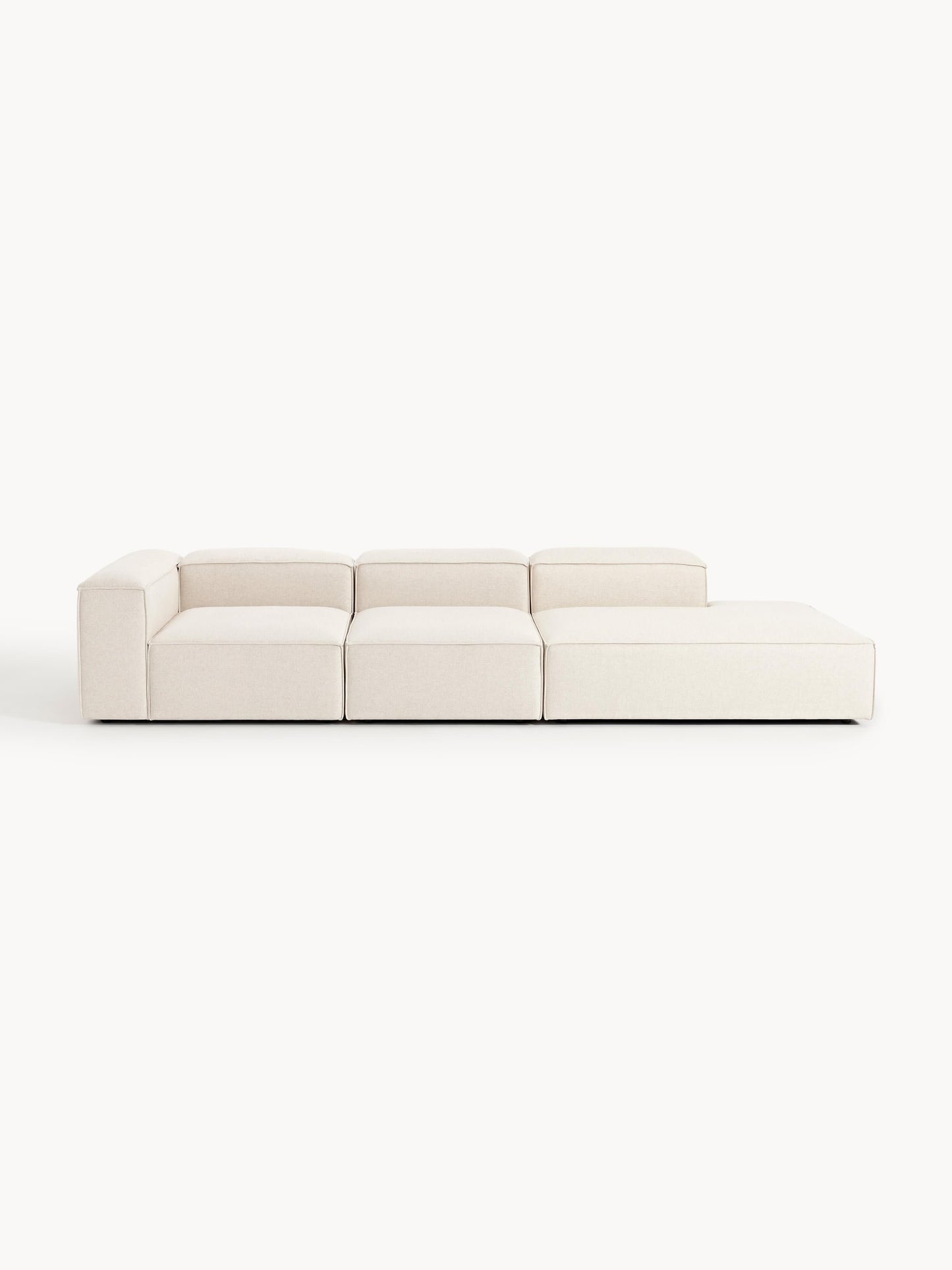 Lenvarro Modular XL Linen Blend Ottoman