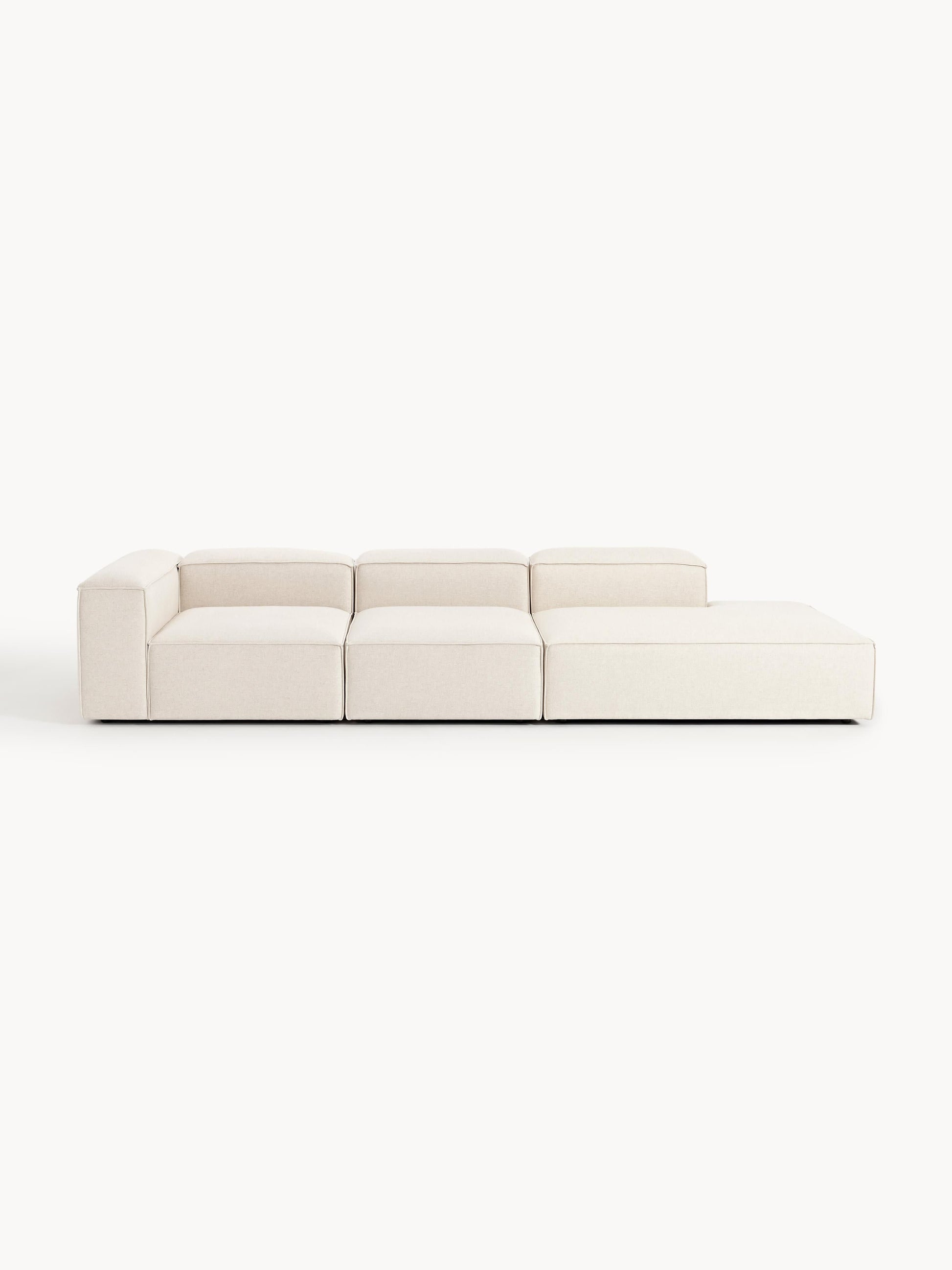 Lenvarro Modular XL Linen Blend Ottoman