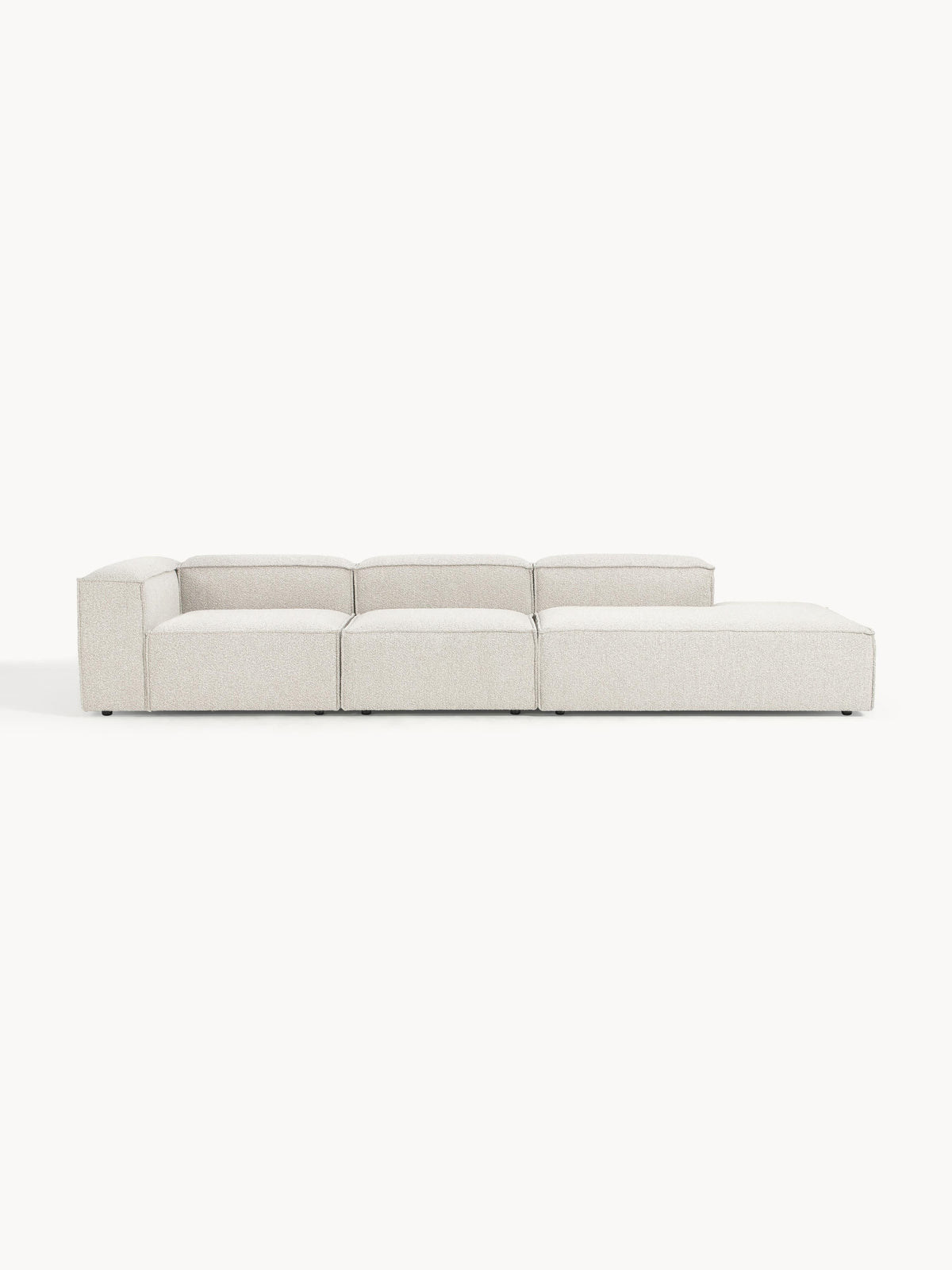 Lenvarro Modular XL Ottoman in Bouclé