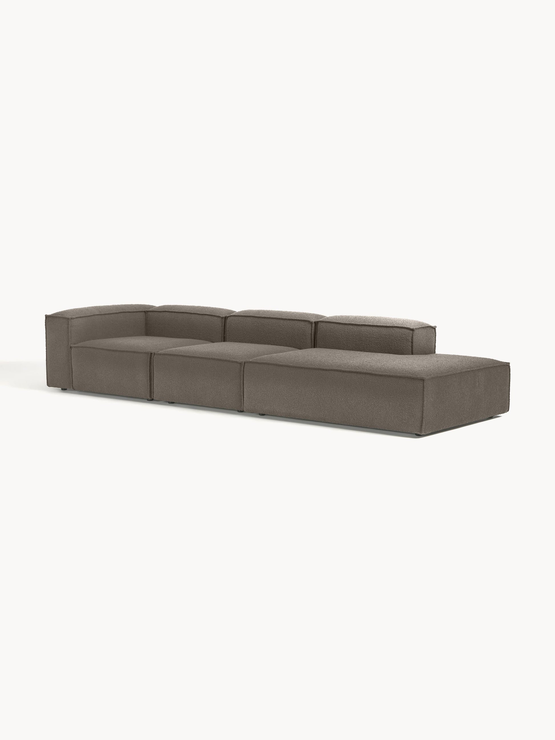 Lenvarro Modular XL Ottoman in Bouclé