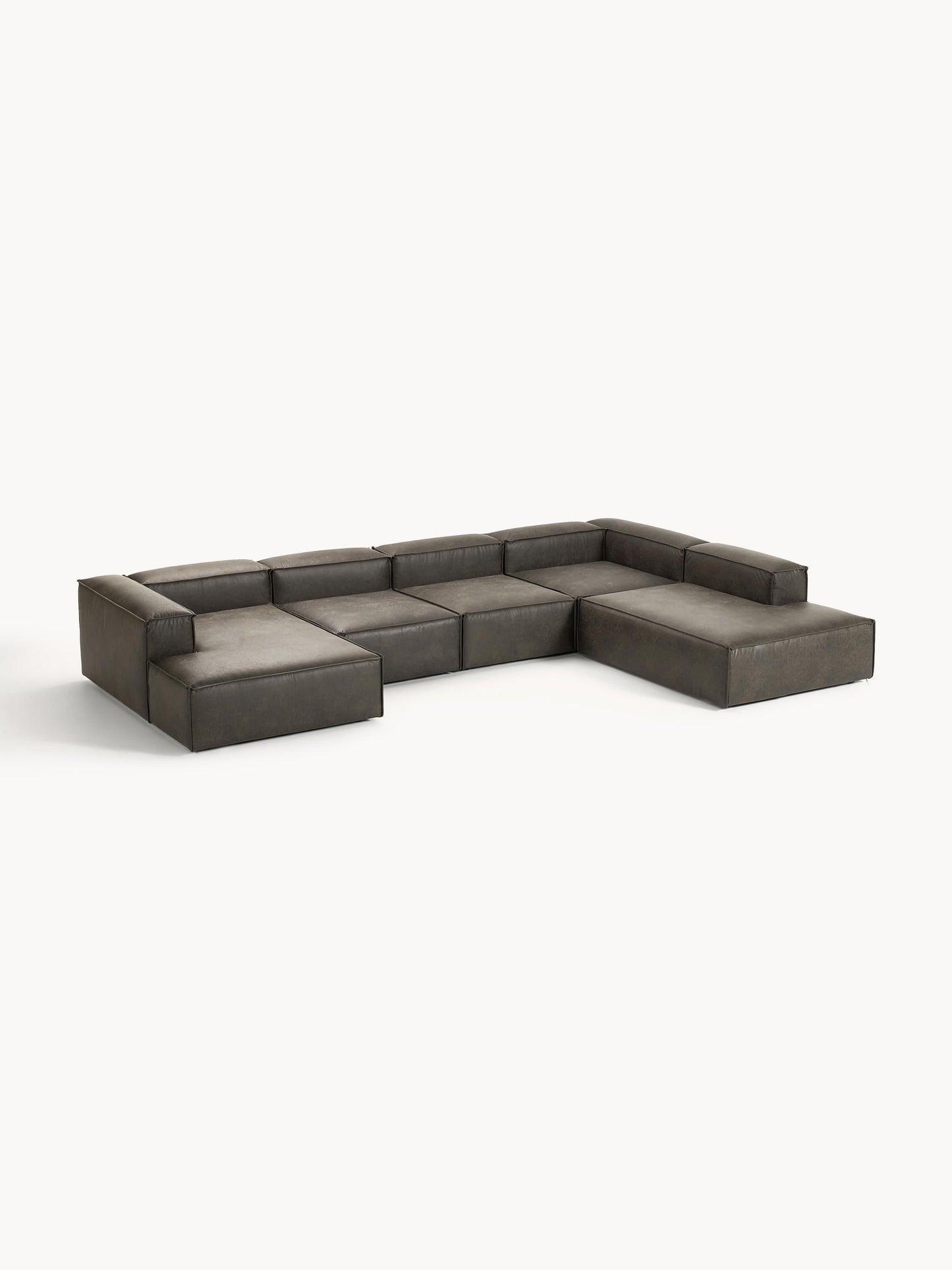 Lenvarro Modular XL Sofa in Leather