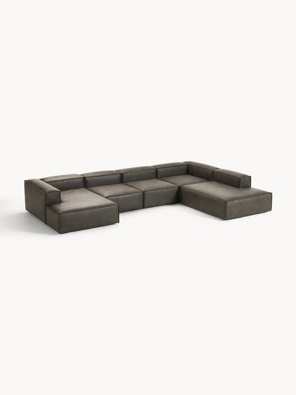 Lenvarro Modular XL Sofa in Leather