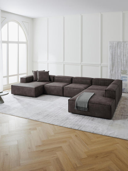 Lenvarro Modular XL Sofa in Leather