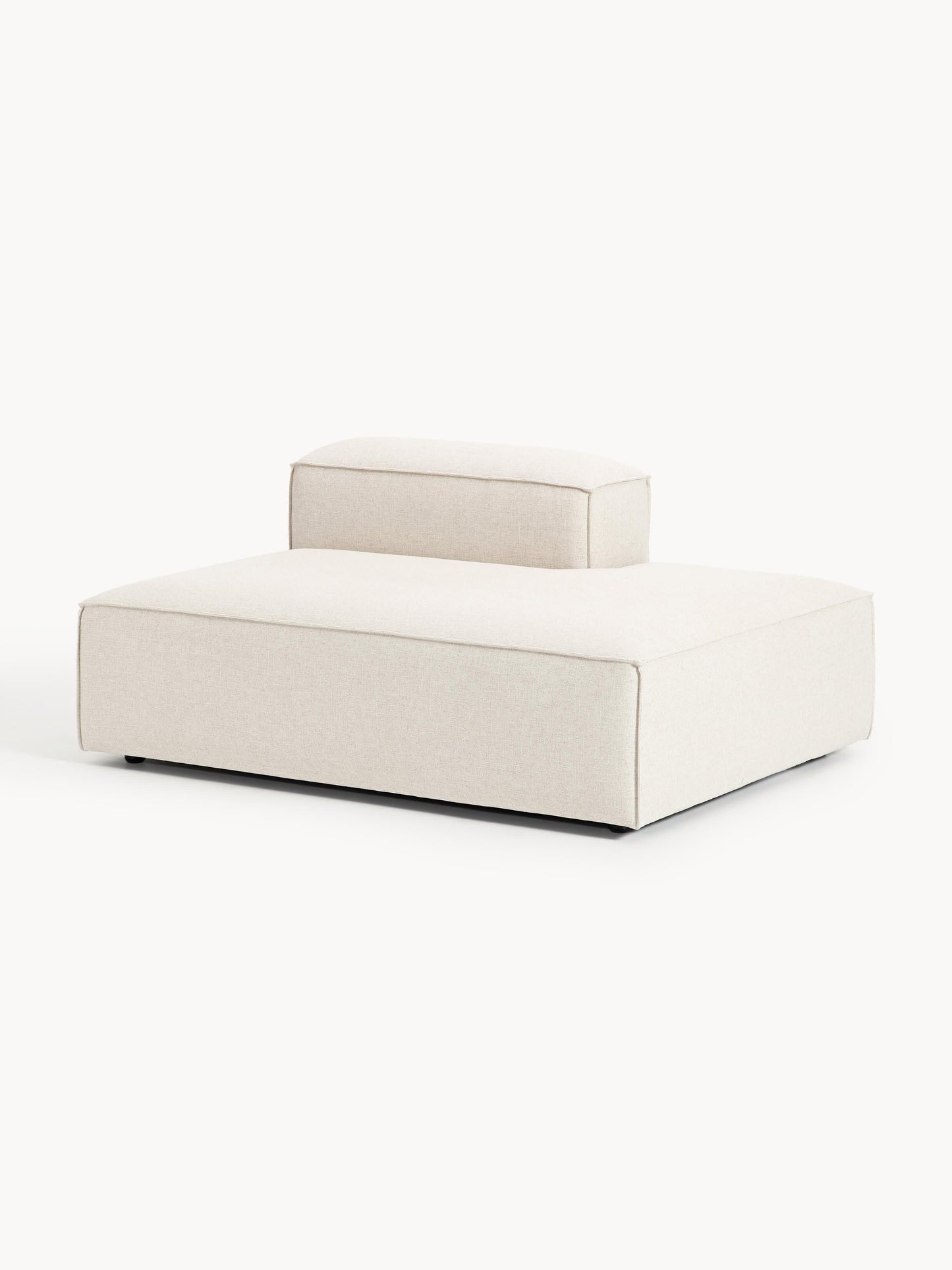 Lenvarro Ottoman Module in Linen Blend