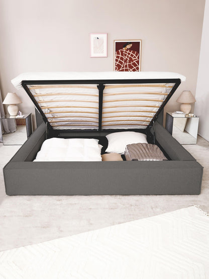 Lenvarro Storage Bed, Upholstered