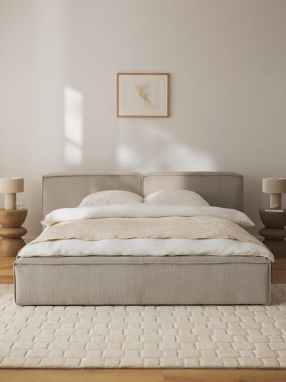 Lenvarro Upholstered Storage Bed in Corduroy