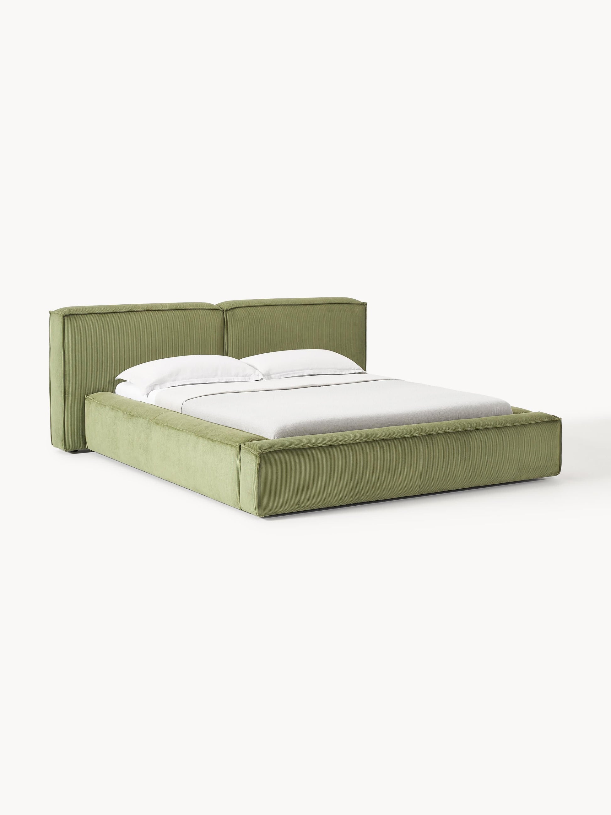 Lenvarro Upholstered Storage Bed in Corduroy
