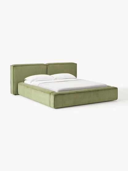 Lenvarro Upholstered Storage Bed in Corduroy