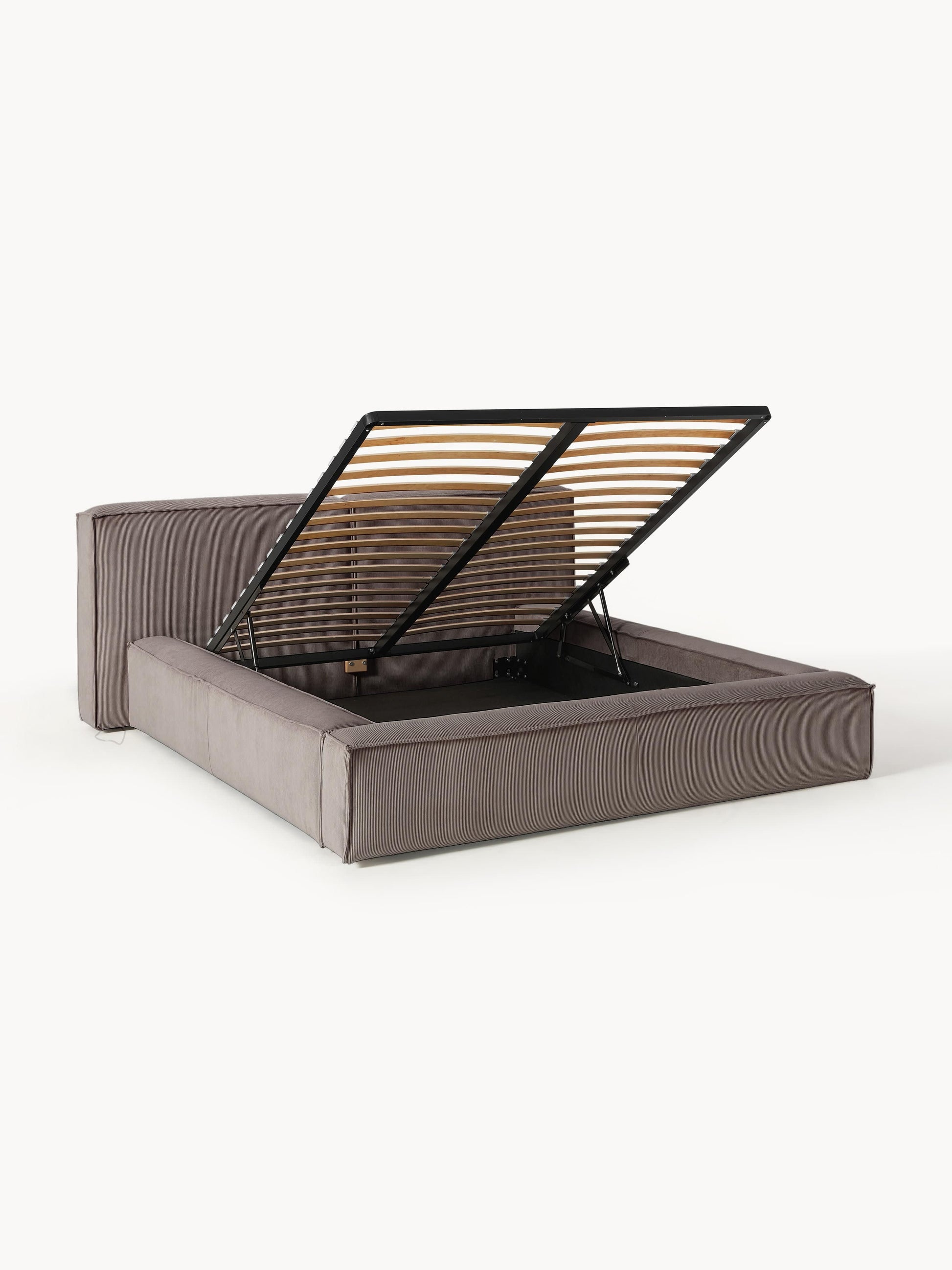 Lenvarro Upholstered Storage Bed in Corduroy