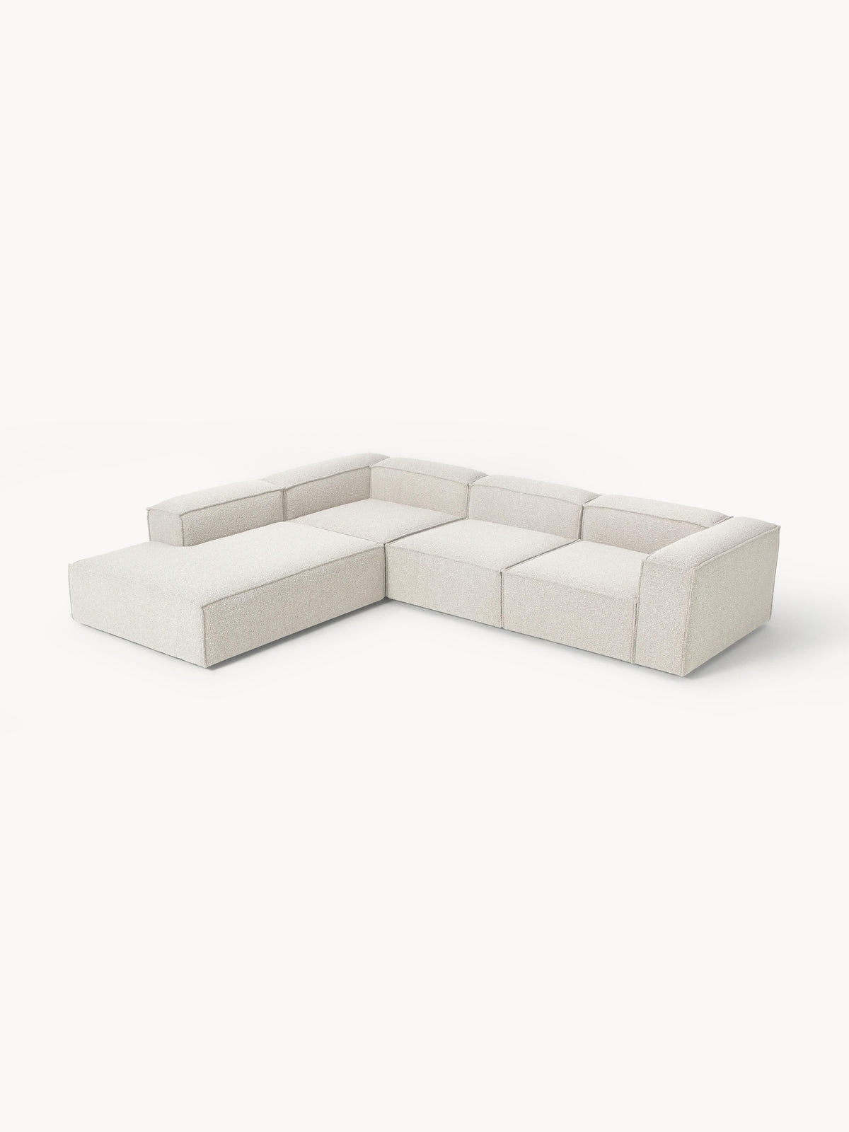 Lenvarro XL Modular Bouclé Corner Sofa (4-Seater)