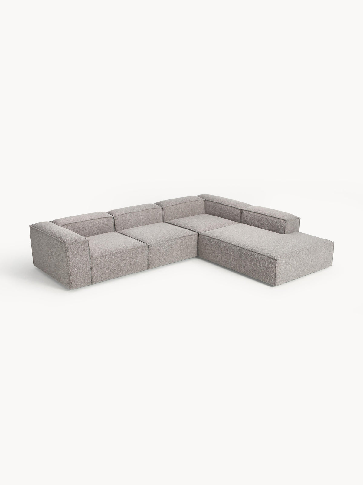 Lenvarro XL Modular Bouclé Corner Sofa (4-Seater)