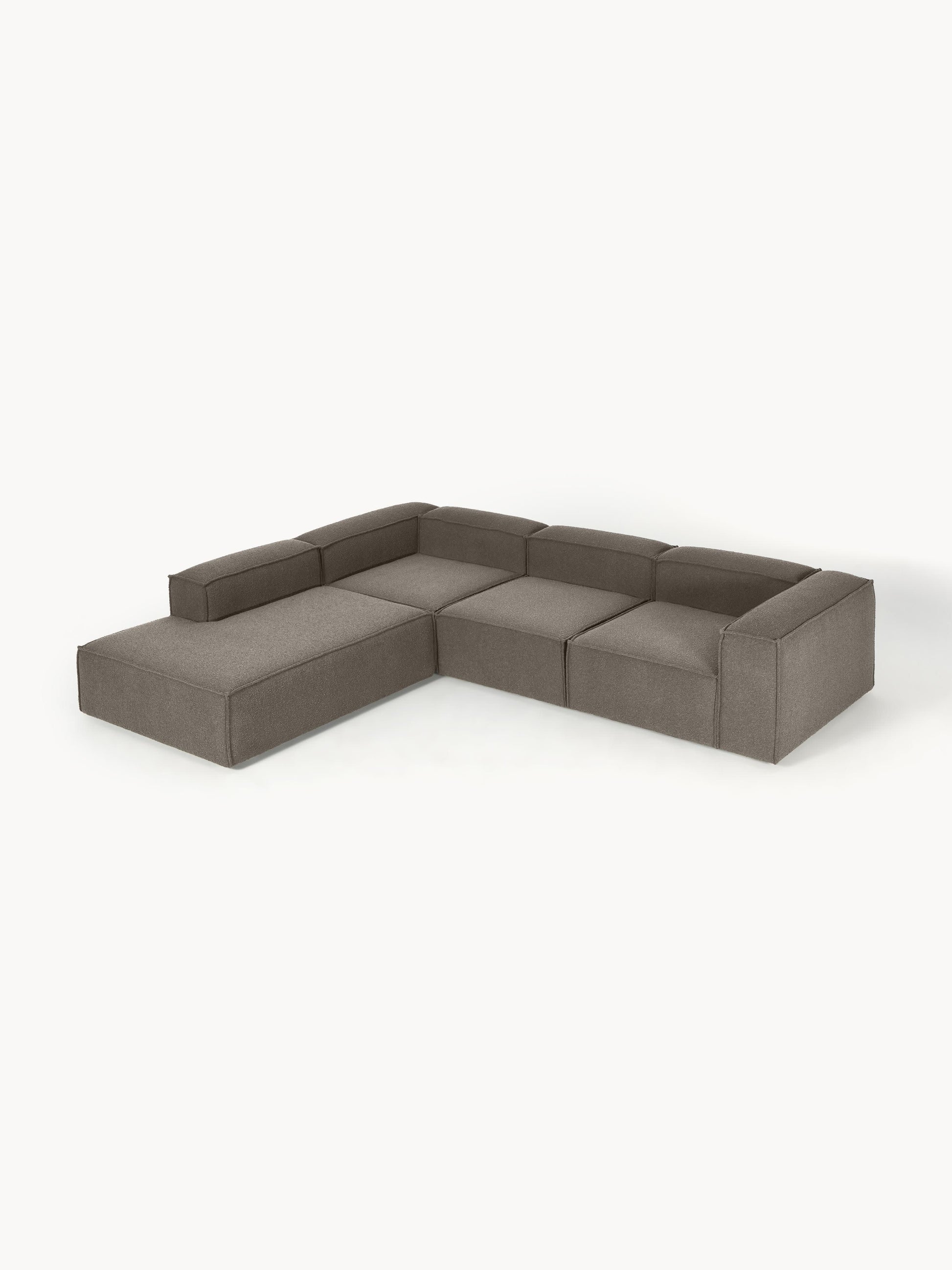 Lenvarro XL Modular Bouclé Corner Sofa (4-Seater)