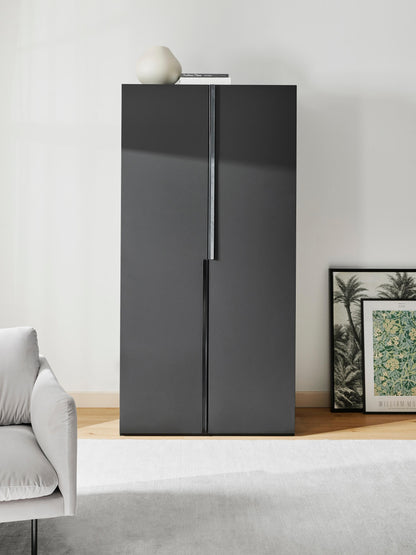Leobrino Modular Hinged-Door Wardrobe, 100 cm Wide, in Various Sizes