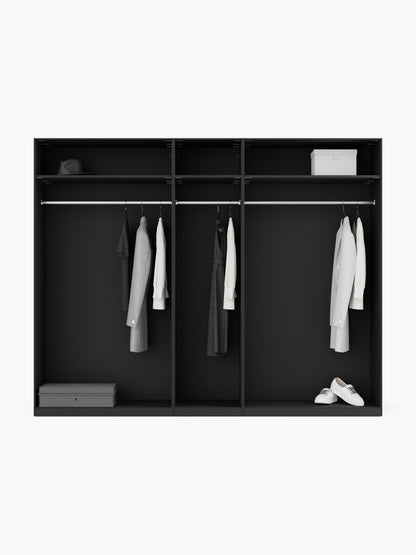Leobrino Modular Hinged-Door Wardrobe, 250 cm Wide, in Various Sizes