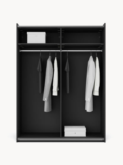 Leobrino Modular Sliding-Door Wardrobe, 150 cm Wide, in Various Sizes