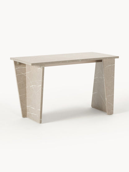 Liamberto Desk, Travertine Look