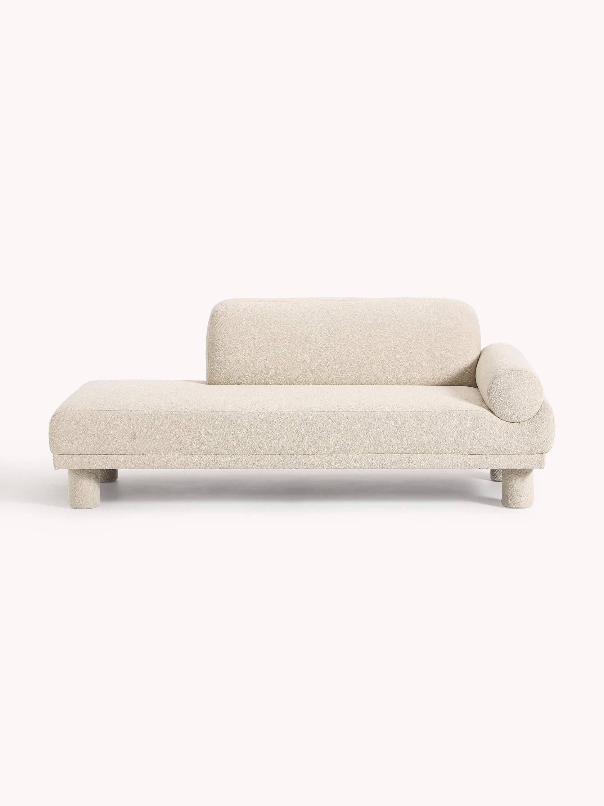 Lilverta Ottoman in Bouclé