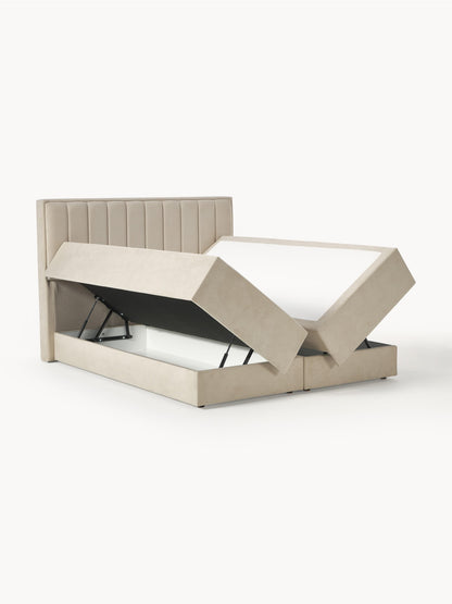Livorena Box Spring Storage Bed